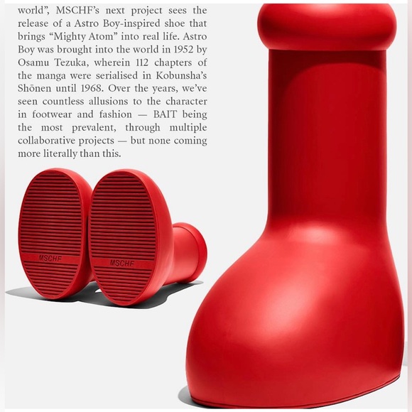 MSCHF Shoes Mschf Big Red Boot For Men Astro Boy Size 2 Poshmark